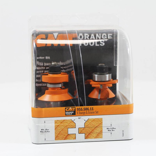 Zestaw frezów do łączenia na pióro i wpust typu V Zestaw frezów do łączenia na pióro i wpust typu V