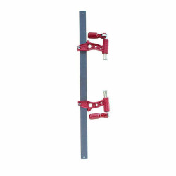 Ścisk stolarski / spawalniczy Maxipress odwrócony F200 max. siła nacisku 900 kg , ramię 12 cm, szyna 35x8 mm - PIHER P60520
