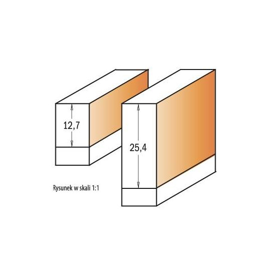 806.001.11 Zestaw frezów HW D-9,5-19 S-6,35Z2 CMT