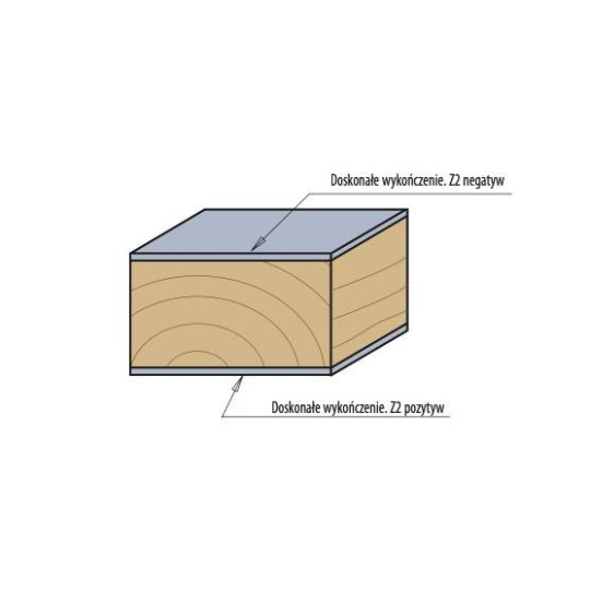 Frez spiralny z dolnym łożyskiem Frez spiralny z dolnym łożyskiem