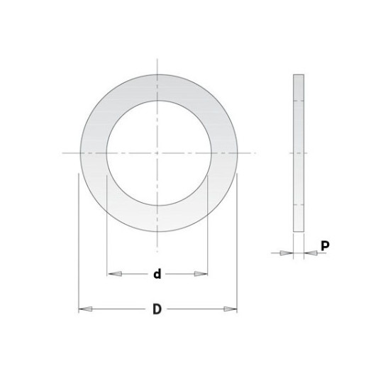 299.233.00 Redukcja otworów w piłach tarczach CMT