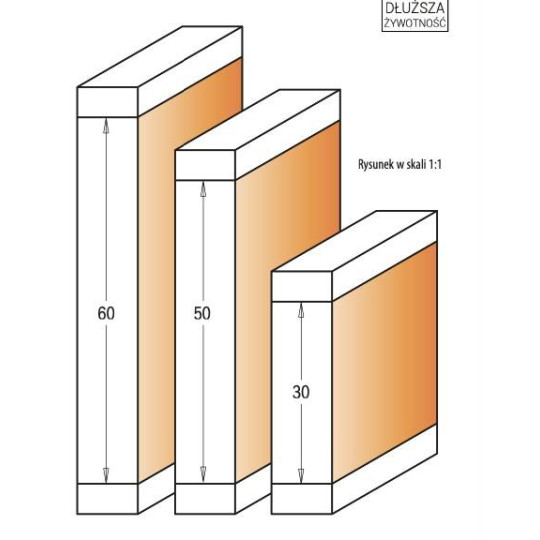 Frez prosty na płytki wymienne z podwójnym łożyskiem Frez prosty na płytki wymienne z podwójnym łożyskiem