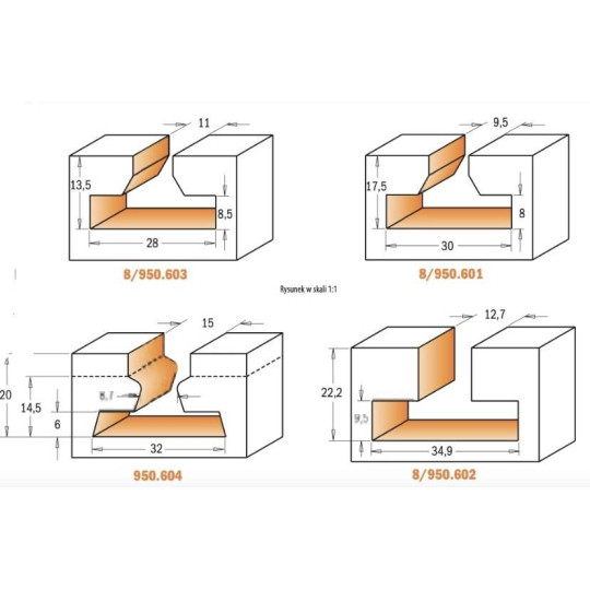 Frez do otworów typy „T” Frez do otworów typy „T”