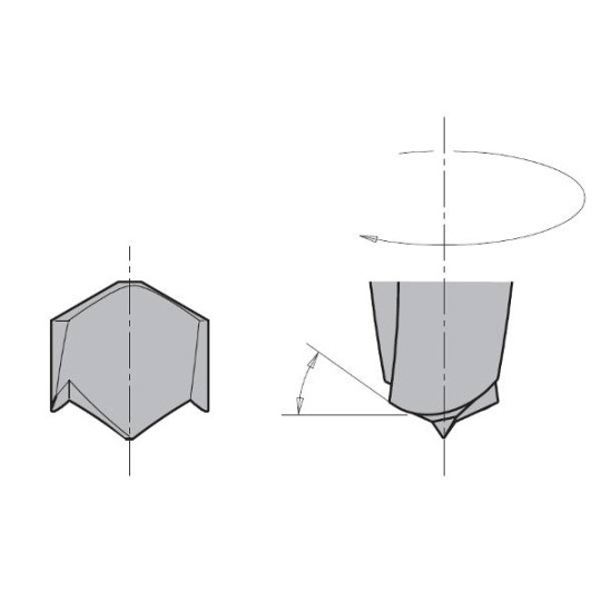 311.100.21 Wiertło NP HWM D-10x35 L-70 S-10x25 RH XTREME-HWM CMT