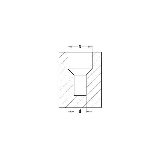 521.412.11A Wiertło nieprzelotowe z pogłębiaczem CMT