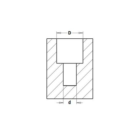 515.614.11 Wiertło nieprzelotowe z pogłębiaczem CMT