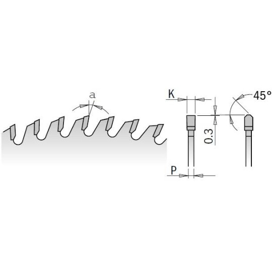 281.072.12M Piła tarcza HM D-300 F-30 Z-72 K-3,2/2,2 COMBI3 CMT