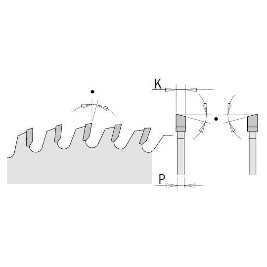 K216M-X03 Zestaw 3 pił tarcz HM D-216 1x K21624M + 2x K21648M CMT