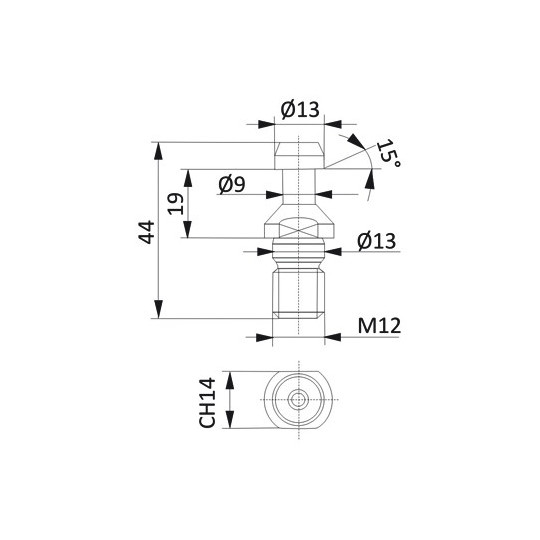 Końcówka do uchwytów ISO Końcówka do uchwytów ISO
