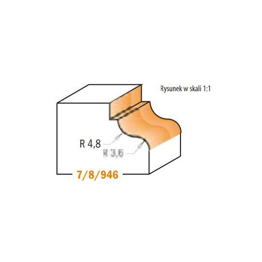 946.325.11 Frez HM R-4,8- 3,6D-34,2 I-13 S-8 CMT