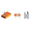 DTA.12.036.12.BSR Frez diamentowy Z1 D-12,7 I-36 L- 76 S-12x35 RH4PCDH2,5 2 spirale korpus-STAL ITA TOOLS