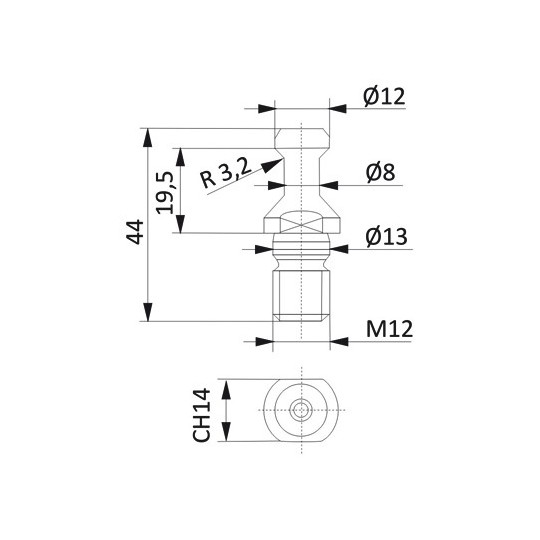 Końcówka do uchwytów ISO Końcówka do uchwytów ISO