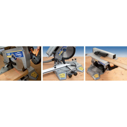 TM33W Ukośnica pilarka stołowa 1500W 3700RPM śred. tarcz. 300mm prowad. 57mm 20kg VIRUTEX