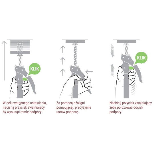 P34093 Multi-podpora teleskop. 168-300cm ARM+3 PIHER