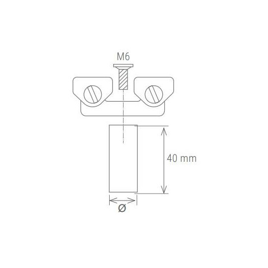 Pryzma do rur z prętem mocującym 22 mm gwint M8M6, stal ocynkowana, do stołu spawalniczego - PIHER P19112 Pryzma do rur z prętem mocującym 22 mm gwint M8M6, stal ocynkowana, do stołu spawalniczego - PIHER P19112