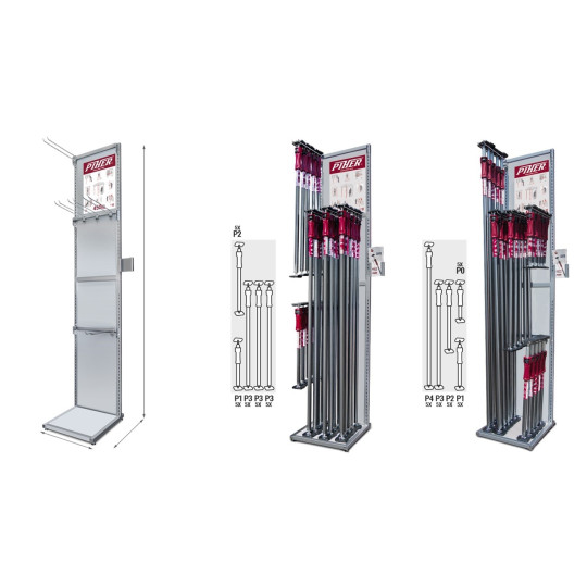 PIHER Multi-podpora teleskopowa 