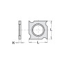 114204 Płytka HM 14,0x14,0x2,0 mm HC20 d-8,6 ITA TOOLS
