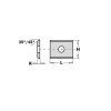 420122 Płytka HM 20x12,0x1,5 mm S SMG02 35 ITA TOOLS