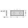 450124 Płytka HM 49,5x12,0x1,5 mm S SMG02 a-26,0 35 ITA TOOLS