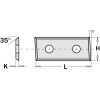 3283127 Płytka HM 28,3x12x1,5 mm MG06 4-ostrz MG06 5 LH ITA TOOLS