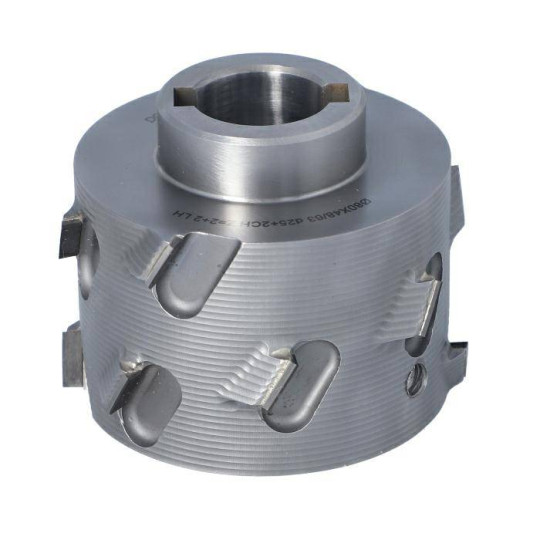 DGM.080025048.1RA4 Głowica D-80 l-48/63 d-25+2CH LN Z-2+2 (12) H-4,5 RH bez podfrez. + kołnierz ITA TOOLS