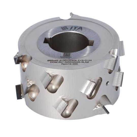 DGM.085030045.0RA4 Głowica DIA D-85 I-45 d-30+2CH Z-3+3 H-4,5 RH bez podfrezowania ITA TOOLS
