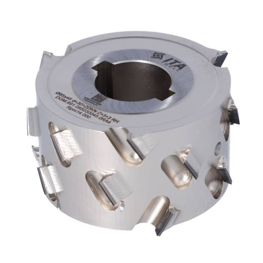 DGM.085030045.0RA4 Głowica DIA D-85 I-45 d-30+2CH Z-3+3 H-4,5 RH bez podfrezowania ITA TOOLS