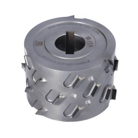 DGM.100030051.0RA4 Głowica D-100 l-51 d-30+2CH LN Z-3+3 (21) H4,5 RH kołnierz dolny 5 mm SCM K360 ITA TOOLS