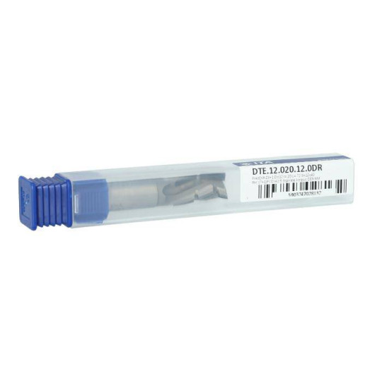 DTE.12.020.12.0DR Frez diamentowy DTE Z3+1 D-12 I- 20 L- 72 S-12x40 RH(7+1)PCD H2,5 3 spirale korpus:DENSIMET ITA TOOLS