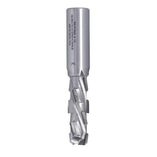 DTN.18.055.20.0SR Frez DIA Z2+1 D-18 I- 55 L-120 S-20x50 RH 12PCD+1HM H2,5 4 spirale korpus: STAL ITA TOOLS