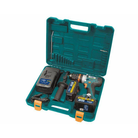 ATB80P Wiertarko-wkrętarka udarowa 20V + 2 szt bateria 4.0 Ah VIRUTEX ATB80P Wiertarko-wkrętarka udarowa 20V + 2 szt bateria 4.0 Ah VIRUTEX