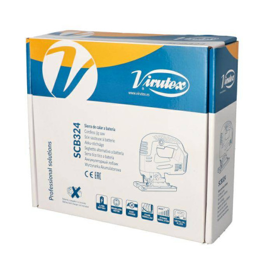 SCB324Y Wyrzynarka akumulatorowa 20V Silnik bezszczotkowy bez akumulatora VIRUTEX SCB324Y Wyrzynarka akumulatorowa 20V Silnik bezszczotkowy bez akumulatora VIRUTEX