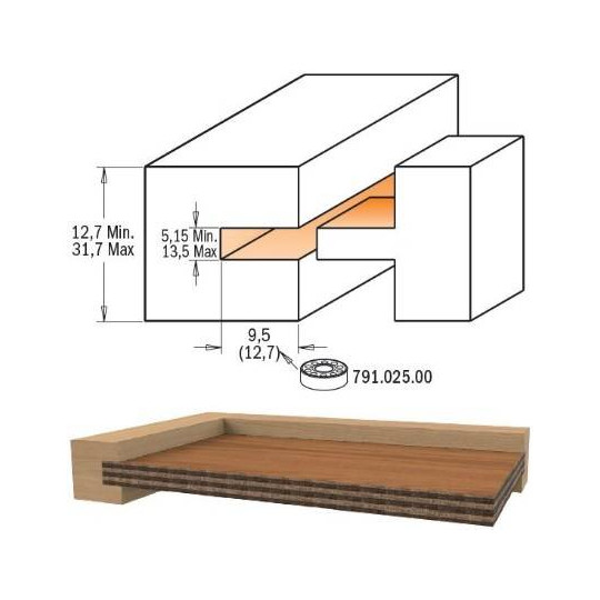 900.625.11 Zestaw frezów S12 CMT