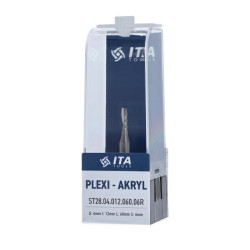 Frez VHM Z1 D:4 I:12 L:60 S:6 RH wyk. pozytyw łagodny kąt spirali plexi ITA TOOLS ST28.04.012.060.06RE