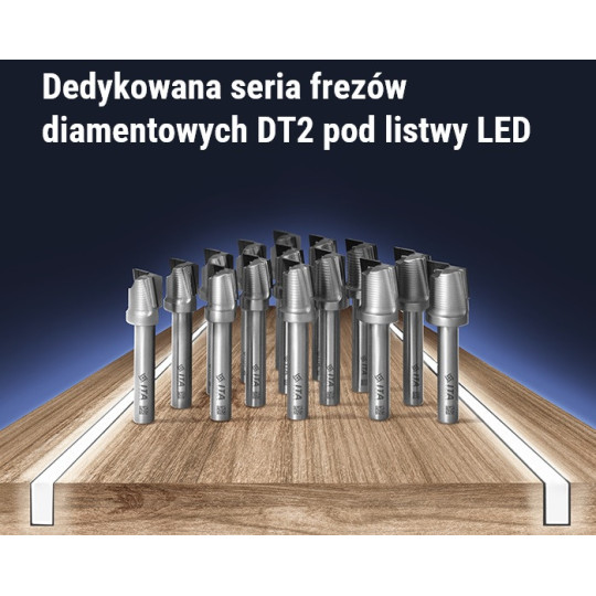 Frez diamentowy do kanałów LED Z2+1 D18 I12 S8 L63 RH H2,5 poz./neg. ITA TOOLS DT2.18.012.08.0SR Frez diamentowy do kanałów LED Z2+1 D18 I12 S8 L63 RH H2,5 poz./neg. ITA TOOLS DT2.18.012.08.0SR