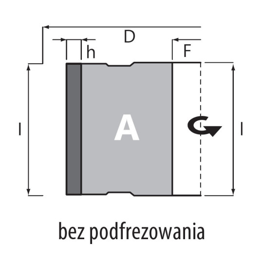 DGM.060025056.0RA4 Głowica DIA D-60 l-56 d-25+2CH LN Z-2+2 H-4,5 RH bez podfrezowania ITA TOOLS
