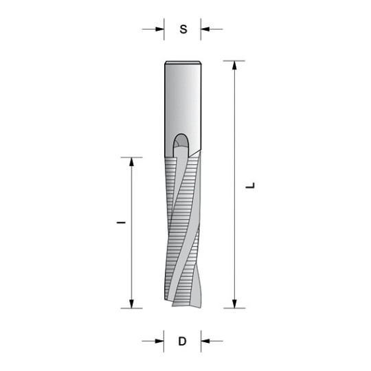 Frez spiralny zgrubny – pozytyw