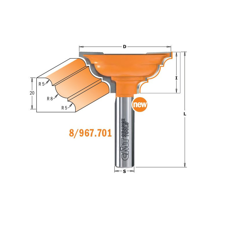 Frez HM D-58I-25,4 S-12 CMT 967.701.11