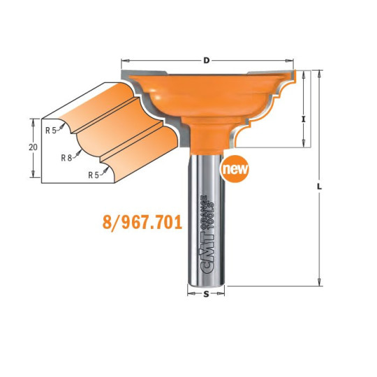 Frez HM D-58I-25,4 S-12 CMT 967.701.11