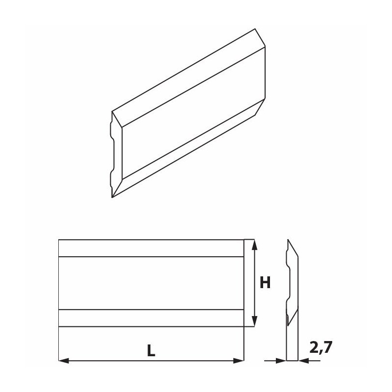 Nóż strugający systemowy Enshin 80,0x12,0x2,7 HSS ITA TOOLS KS7.080.01 komplet 2 szt.