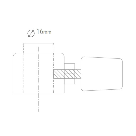 Stoper pręta pionowego 16 mm do stołu spawalniczego - PIHER P19103 Stoper pręta pionowego 16 mm do stołu spawalniczego - PIHER P19103