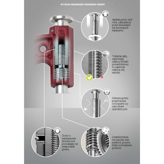 Ścisk stolarski / spawalniczy MAXIPRESS E PIHER P59020 Ścisk stolarski / spawalniczy MAXIPRESS E PIHER P59020