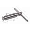 Sztyft dociskowy 105x34 mm do wspawania, rękojeść T - PIHER P94330 Sztyft dociskowy 105x34 mm do wspawania, rękojeść T - PIHER P94330