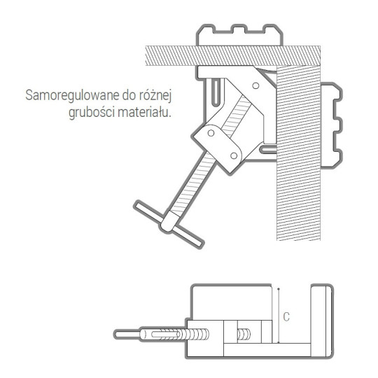 Zacisk spawalniczy A-10 PIHER P30001 Zacisk spawalniczy A-10 PIHER P30001