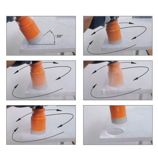 552-001-05 Zestaw 5 otwornic 5,6,8,10,12 do pracy na sucho do wiertarek CMT
