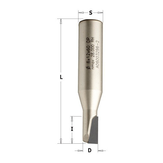 Frez diamentowy CMT 141.080.61 D-8 I-12 S-12 RH