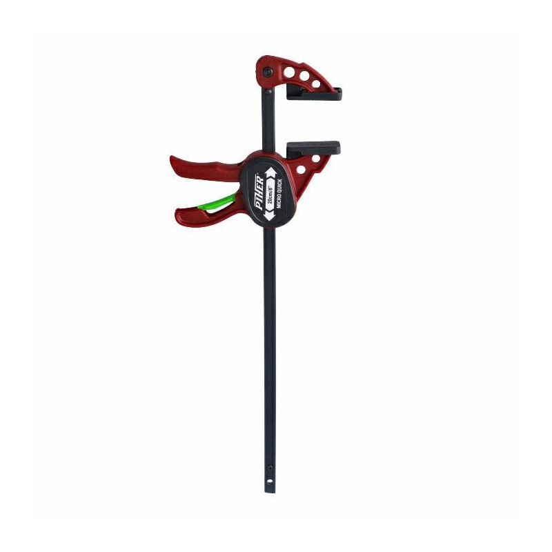 Ścisk stolarski Micro Quick 10 cmmax. siła nacisku 25 kg , ramię 5,5 cm, szyna 8x3 mm zestaw 2 szt PIHER P52015