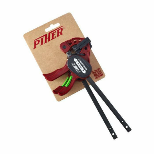 Ścisk stolarski Micro Quick 10 cmmax. siła nacisku 25 kg , ramię 5,5 cm, szyna 8x3 mm zestaw 2 szt PIHER P52015