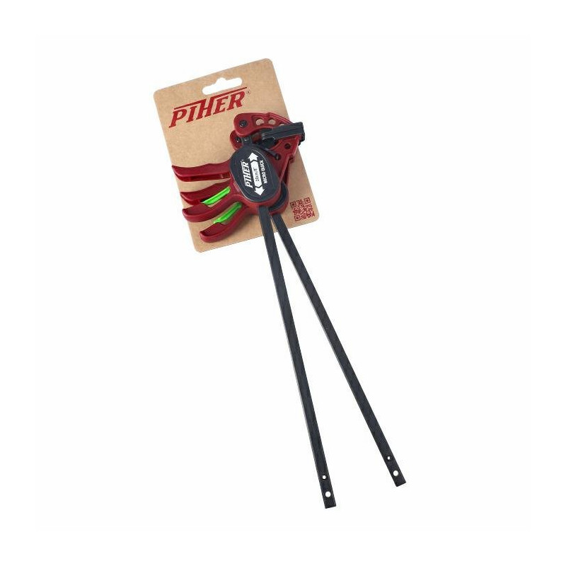 Ścisk stolarski Micro Quick 20cmmax. siła nacisku 25 kg , ramię 5,5 cm, szyna 8x3 mm zesatw 2 szt. PIHER P52016