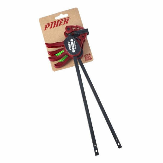 Ścisk stolarski Micro Quick 20cmmax. siła nacisku 25 kg , ramię 5,5 cm, szyna 8x3 mm zesatw 2 szt. PIHER P52016